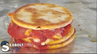 Triple Decker Lunchable Pizza Sandwich [upl. by Ytok19]