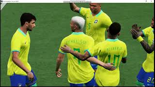 Croatia V Brazil World Cup Rematch eFOOTBALL [upl. by Thilde]