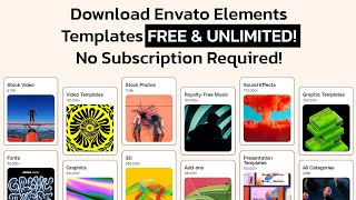 How to Download Envato Elements Templates for Free amp Unlimited Without Subscription [upl. by Vidovik]