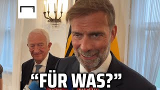 Das sagt Jürgen Klopp zum Erhalt des Bundesverdienstordens 🎖️😄 [upl. by Janka]