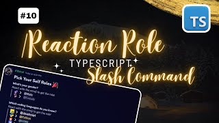 How to Code a Reaction Role System for Your Discord Bot  TypeScript [upl. by Wenda]