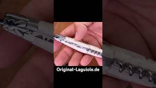 LaguioleTaschenmesser mit Korkenzieher Dorn und Hirschgeweihgriff [upl. by Autum]