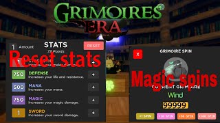 Grimoires Era  How to get Grimoire amp Broom Dash Awk Jump Awk Mana Sense Locations New Codes [upl. by Kaspar568]