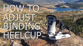 How to Adjust Snowboard Binding Heelcup amp Reduce HeelToe Drag [upl. by Blaze]