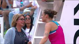 Pliskova Attacks Umpire’s Chair  Full Drama Rome Open 2018 [upl. by Yelkao]