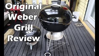 Weber Original Kettle 22 inch Charcoal BBQ Grill Review [upl. by Shep]