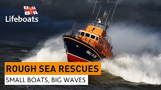 Roughest RNLI lifeboat rescues in huge waves and stormy seas [upl. by Werna]