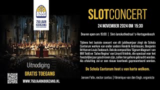 SintJanskathedraal Den Bosch 24112024 Sluiting Jubileumjaar concert 750 jaar koorzang  1530u [upl. by Jammin]