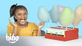 Kids Try Crazy Cotton Candy Flavors  Kids Try  HiHo Kids [upl. by Johnette308]