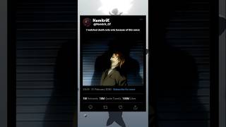 the reason why I watched death note 💀🗿shorts anime trending edit video viral [upl. by Hplodnar141]