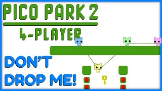 DONT DROP ME  PICO PARK 2 4Player PC Gameplay [upl. by Euridice]