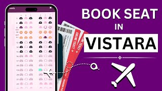 How to Book Seat in Vistara Flight Web Checkin Vistara [upl. by Rozamond]