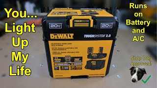 DeWalt DWST08060 Toughsystem LED light that is battery or AC powered [upl. by Pride]