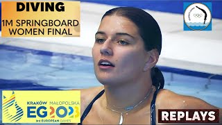 Full Replays Women’s 1M Springboard Final  European Diving Championships parisolympics2024 [upl. by Eladnar42]