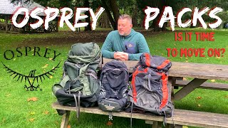 Osprey Bag Collection Review  Osprey Escapist 25  Osprey Exos 48  Osprey Aether 70  Wild Camping [upl. by Marino240]