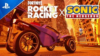 Sonic Stages in Fortnite Rocket Racing [upl. by Euphemiah]