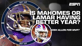 🔥 RAVENSSTEELERS RIVALRY picks amp predictions  Josh Allens MVP case vs Lamar Jackson  Get Up [upl. by Stelu]