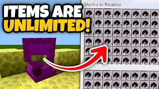 Insane REALMS DUPLICATION GLITCH in Minecraft Bedrock Edition 120 [upl. by Lek872]