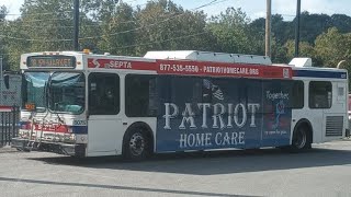 SEPTA Route 38 8075 D40LF 2005 New Flyer [upl. by Ayotahc853]