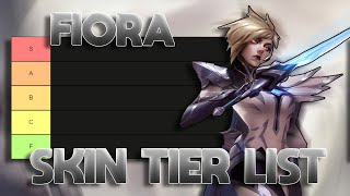 TIER LIST DAS SKINS DA FIORA MUITO ODIADA [upl. by Targett]