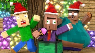 BALDIS BASICS CHRISTMAS  Funny Minecraft Animations [upl. by Nemracledairam]