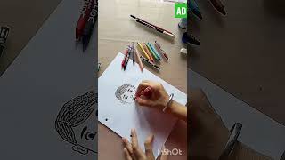 How to draw sense organshortsyoutube trendingshorts drawingideas schoolproject [upl. by Araik]