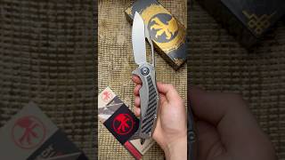 Microtech Matrix Carbon Fiber Titanium Hand Rubbed Satin M390 [upl. by Jezabella]