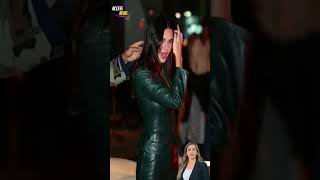 💚 Kendall Jenner’s ShowStopping Green Leather Look amp Candid Moments 🌟 fashion [upl. by Acissaj215]