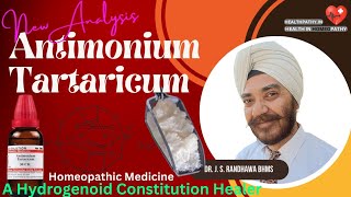 Antimonium Tartaricum The Hydrogenoid Constitution Healer  Homeopathic Medicine  Antim Tart [upl. by Nnylaj735]