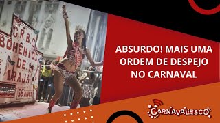 ABSURDO MAIS UMA ORDEM DE DESPEJO NO CARNAVAL [upl. by Icak]