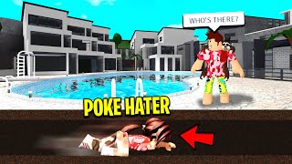 POKE STALKER Broke Into My NEW MANSION During My Video Roblox [upl. by Lunette]