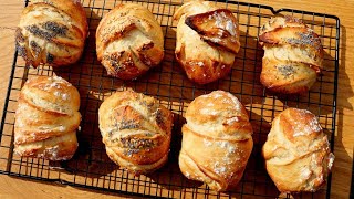 Dinkel Krusties pünktlich zum Frühstück  Dinkelbrötchen über Nacht backen [upl. by Einomrah]