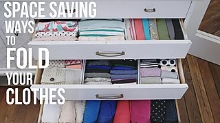 How to Fold Your Clothes to Save Space  HGTV [upl. by Neri860]