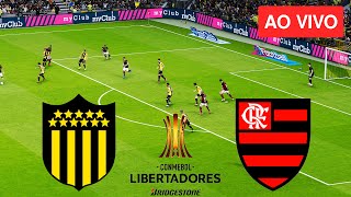 CA PENAROL X FLAMENGO  AO VIVO COM IMAGENS DA COPA LIBERTADORES  ASSISTA AGORA  DIRETO PES [upl. by Rutra520]