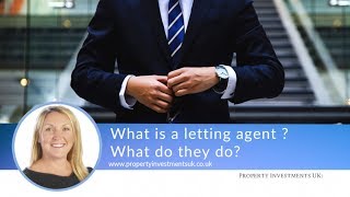 What Is a Letting Agent [upl. by Alleuqahs]