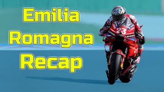 Emilia Romagna GP Recap  MotoGP 2024 [upl. by Hannibal790]