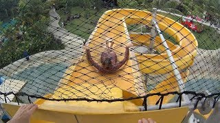 Strange Yellow Water Slide at Jogja Bay Waterpark [upl. by Cromwell]