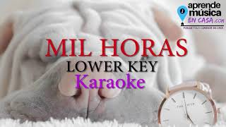 Mil horas Andres Calamaro lower key karaoke [upl. by Tuck]