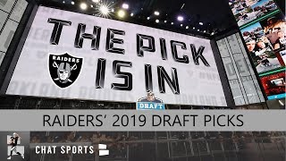 Oakland Raiders 2019 Draft Picks Full 7Round NFL Draft Order With Compensatory Picks [upl. by Palmer]