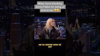 MILEY CYRUS Says The SWEETEST THING To Jimmy Fallon 🥹 shorts [upl. by Aleras347]