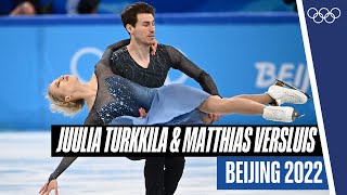 Juulia Turkkila and Matthias Versluis from Finland skate to Lewis Capaldi at Beijing2022 [upl. by Studnia]