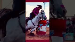 Save of the day to win Coonamble rodeo barrelracer horses prca cowgirl australia barrelracing [upl. by Tlevesor]