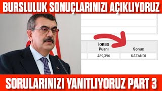 Bursluluk Sınav Sonuçlarınızı Açıklıyoruz PART3 [upl. by Jerrilyn]