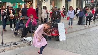 Rockabye feat Sean Paul amp AnneMarie  Karolina Protsenko Violin Street Performance [upl. by Telracs]