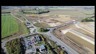 A428 Caxton Gibbet round about road works progress October 2024 [upl. by Gilba]