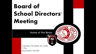 Boyertown Area School Board Meeting 102224 [upl. by Llerdnad697]