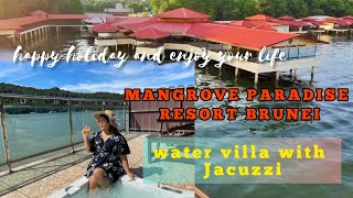 VISIT BRUNEI✓MANGROVE PARADISE RESORT BRUNEI ° Amazing Outdoor jacuzzi is the highlight of the villa [upl. by Rahas918]