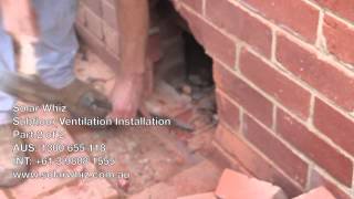 Solar Subfloor Ventilation  Installation Demo Part 2 [upl. by Reteip]