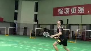 ZHENG SIWEI training smash  latihan smash keras zheng siwei [upl. by Tarryn969]