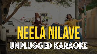 Neela Nilave Unplugged Karaoke with lyrics  RDX unpluggedkaraoke [upl. by Soane815]